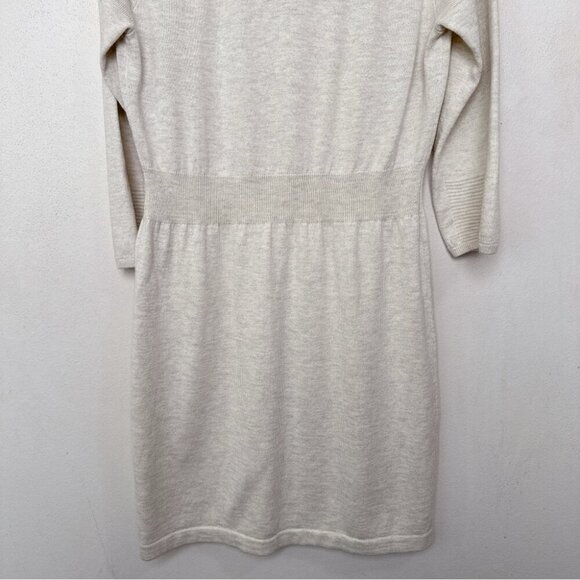 Gap Womens Medium Rabbit Hair Long Sleeve Ivory Sweater Dress - Picture 12 of 13